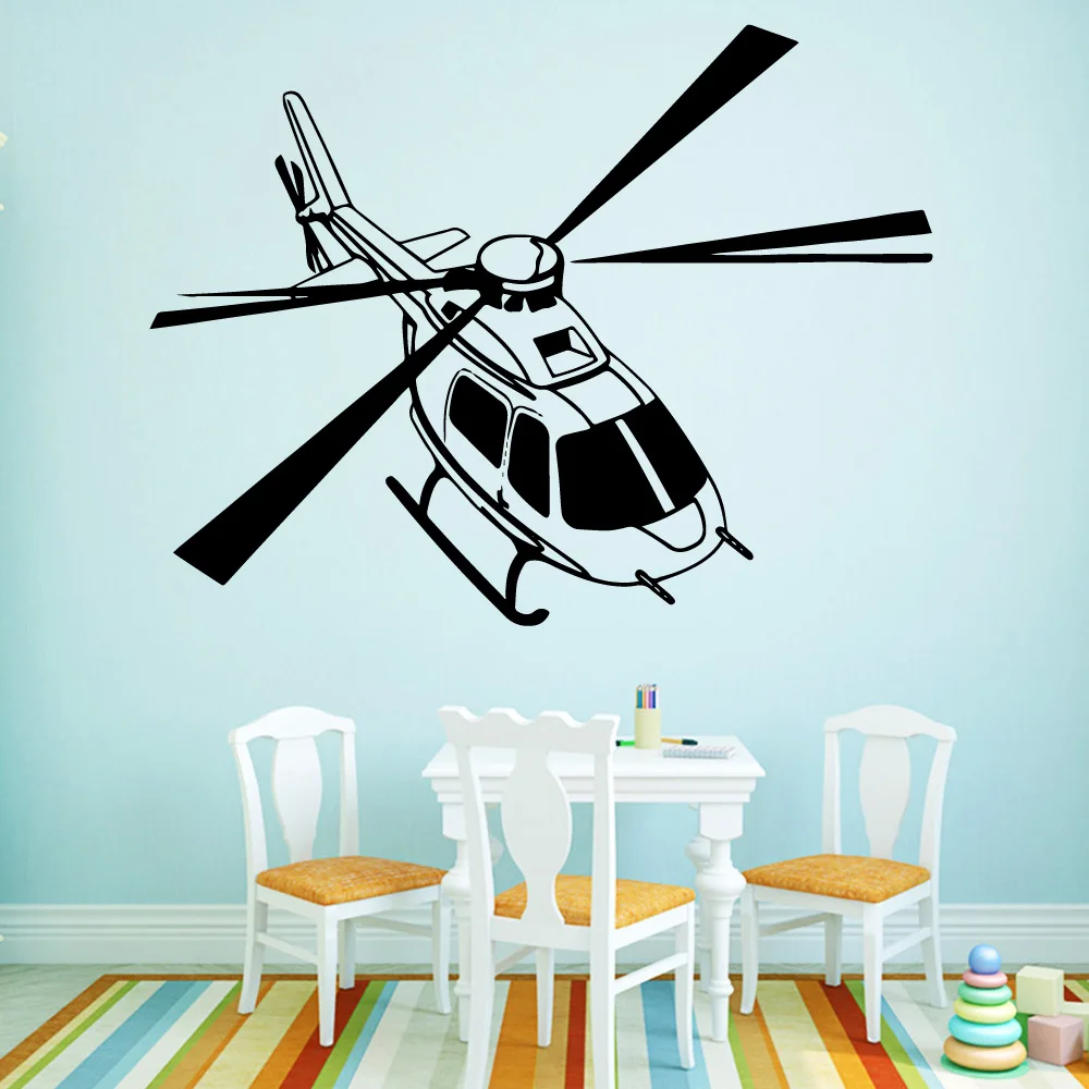 Прямая поставка настенные наклейки с вертолетом декоративные для домашнего