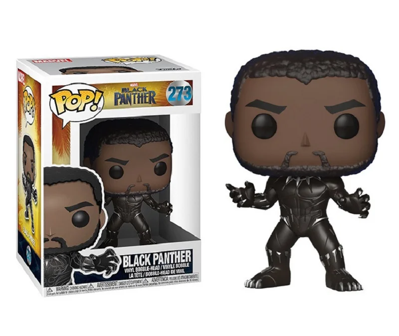 Оригинальная виниловая игрушка POP Black Panther King фигурка кукол Toy Avengersed Infinity War Iron Man Hulk