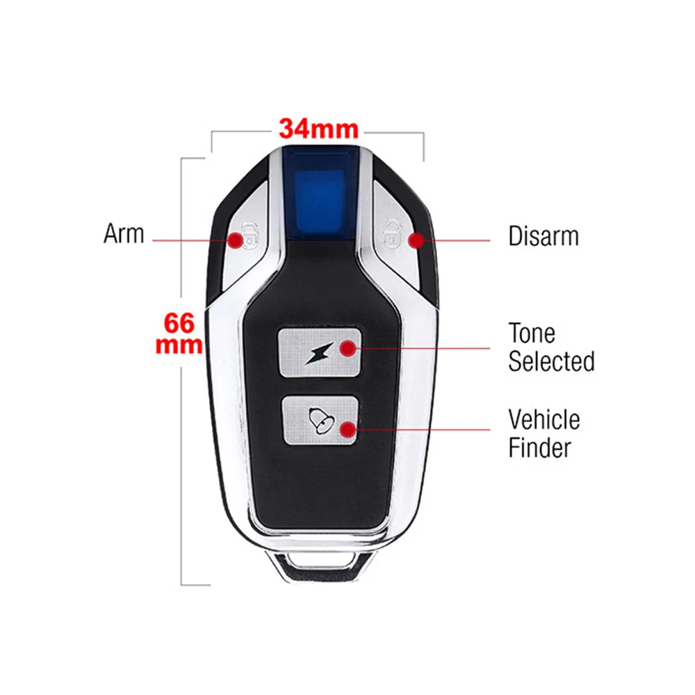 

Bike Burglar Alarm Wireless Anti-Theft Remote Control Motorcycle Vibration Sensor Waterproof 113dB Loud Bicycle Security System