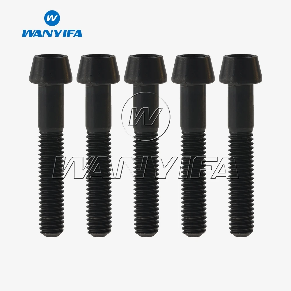 Титановый "Wanyifa" болты 5 шт. M6x35mm шестигранный ключ конусности головки болта для велосипедная рулевая колонка стоп-сигнал