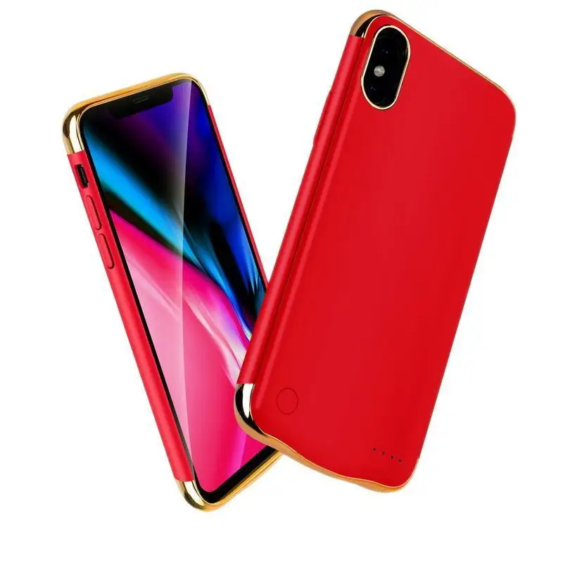 Чехол для аккумулятора iPhone X XS Max XR 6000 мАч чехол внешнего тонкое зарядное