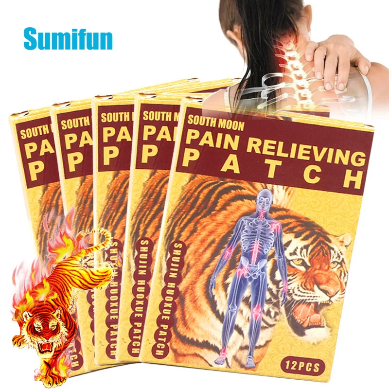 

60pcs Tiger Balm Pain Relief Plaster Back Knee Muscle Joint Ache Painkiller Patch Medical Analgesic Arthritis Rheumatism Patches
