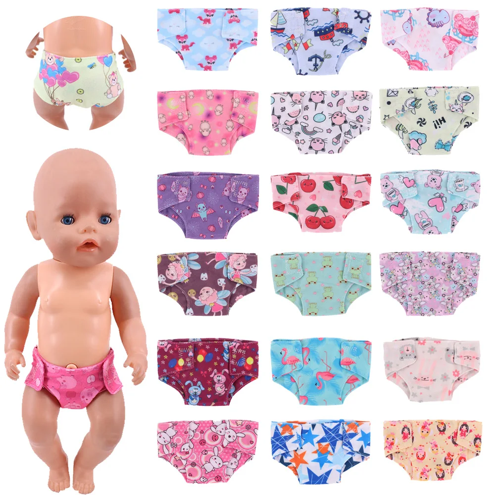 Cute animal print diaper doll accessories suitable for 18-inch dolls and 43cm newborns Birthday Christmas gifts our generation