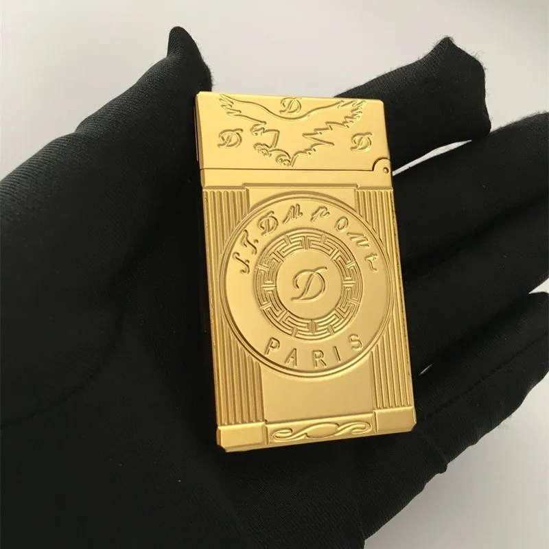 Газовая ветрозащитная Зажигалка S.T для прикуривателя Dupont с ярким звуком! Новый