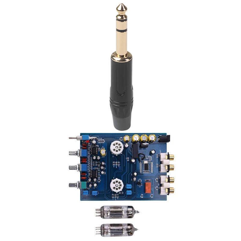 1 шт. NE5532 DC12V2A Bluetooth 4 2 HIFI предусилитель 6J5 для дома и 6 35 мм двухканальный разъем |
