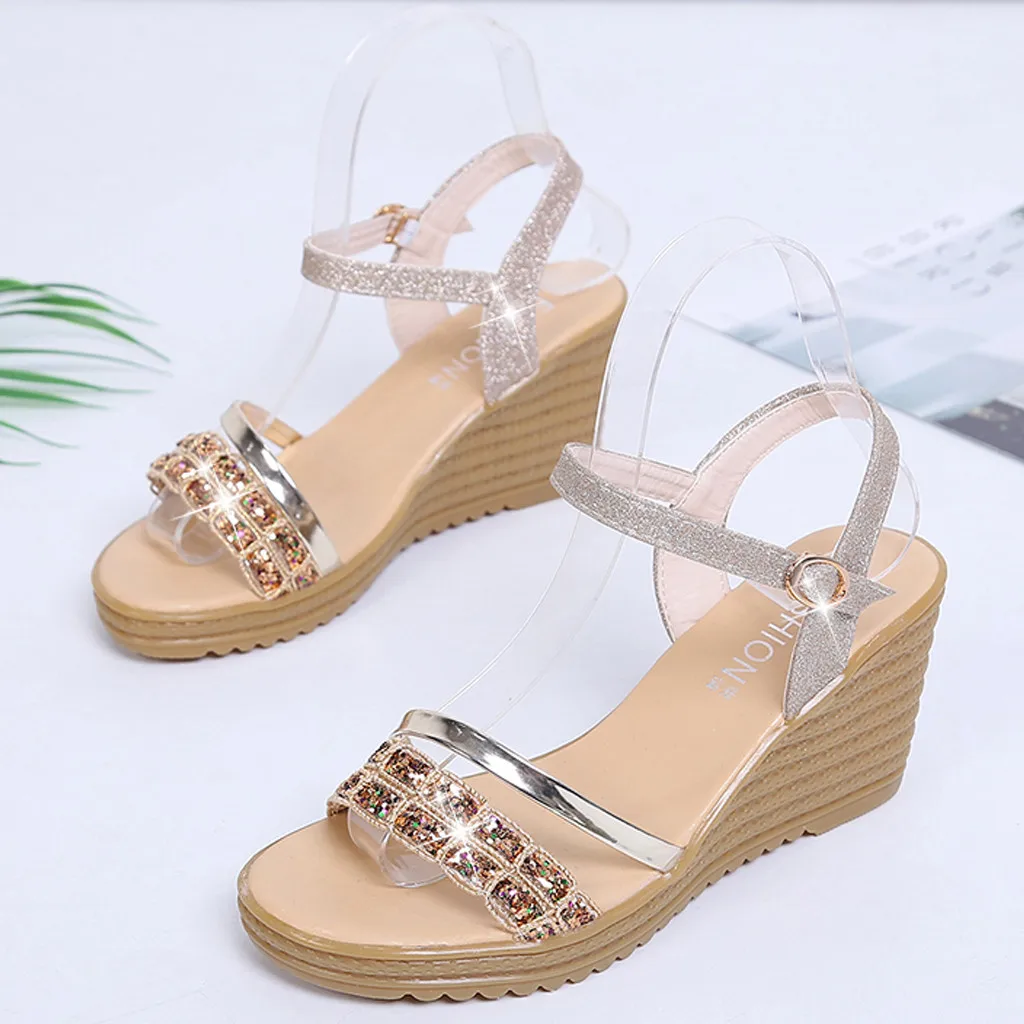 

Women Soft Soles Dancing Shoes Casual Breathable Modern Shoes High Heel Sandals