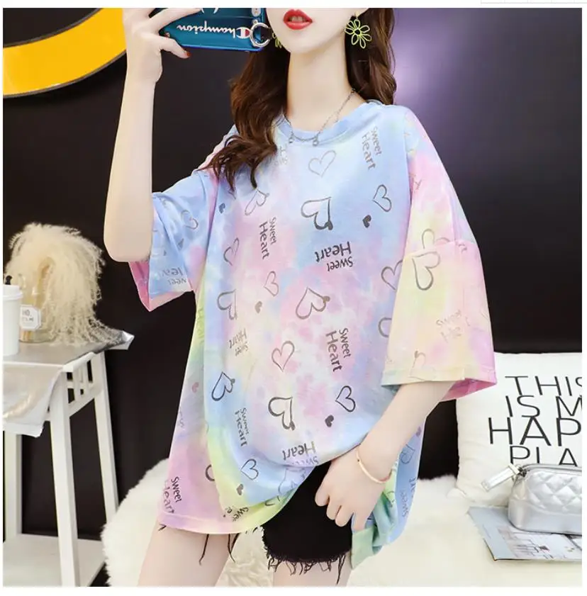 

Sweet short-sleeved t-shirt female net red ins super fire bottoming shirt summer 2020 new