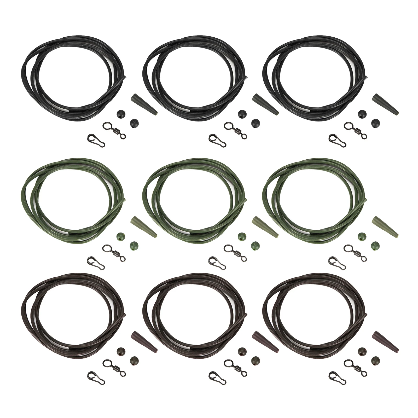 

Silicone Fishing Rig Tubing Pre Rigged Chod Hair Rig Sleeves Rolling Clips