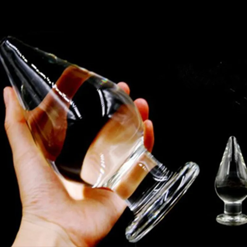 Big Anal Plug Super Transparent Crystal Glass Butt Dildo Huge Sex Toys For Woman Men Gay ass masturbator | Красота и здоровье