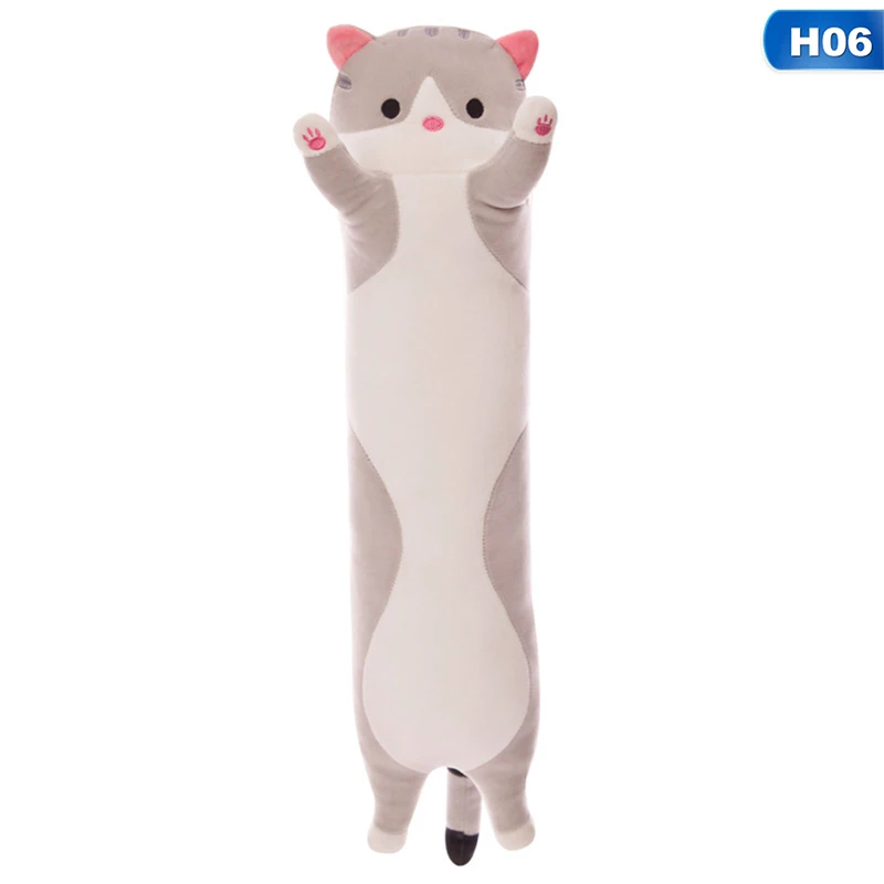 

110cm/130cm/150cm Cartoon Cat Long Doll for Kids Cotton Stuffed Animal Kitten Soft Plush Toys Sofa Decor Pillow Toys Gift