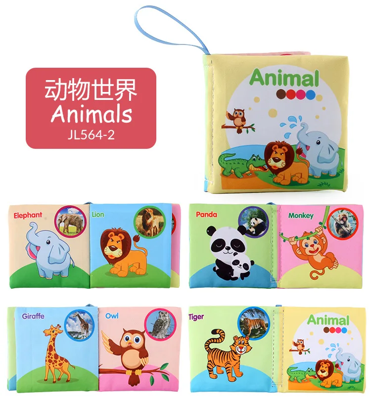 Baby Toys Infant Waterproof Book Early Development Cloth Books For Kids Learning Education Activity | Игрушки и хобби