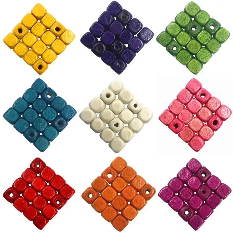 

50-100PC 6-8mm Sandalwood Square Loose Beads Wooden Jewelry Accessories DIY Handmade Jewelry Bracelets Necklace Pendant Earrings