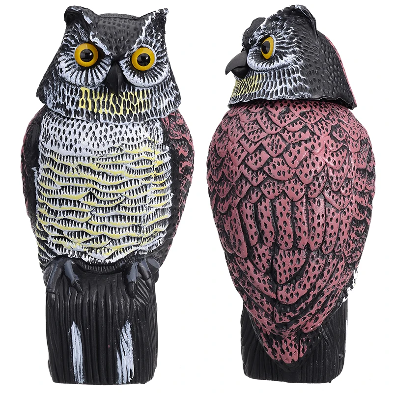 Реалистичная вращающаяся голова Mayitr приманка для защиты совы репеллент пугал
