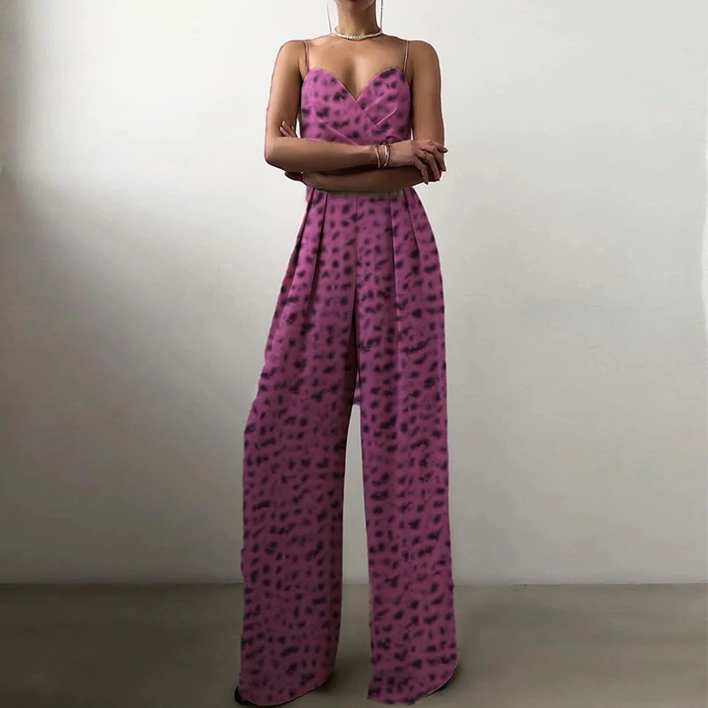 

Summer Women Fashion Print Sexy Simple Elegant One Piece Jumpsuit Bodycon Jumpsuit Rompers Womens