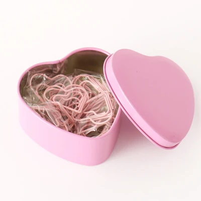 52 pcs paper clip Милый розовый зажим для бумаги, нажимная доска, пробковый зажим для ногтей, скрепки для заметок, закладки для офиса, принадлежности - Цвет: 52 pcs paper clip