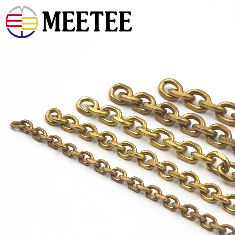 Цепочка Meetee латунная с кисточками длинная сменная цепь для багажа сделай сам