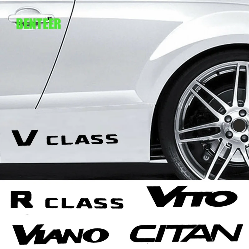 

2pcs Car Body Sticker For Mercedes Benz AMG CITAN R V CLASS SPRINTER VIANO VITO W203 W204 W205 W124 W213 W212 W214 W220 C260