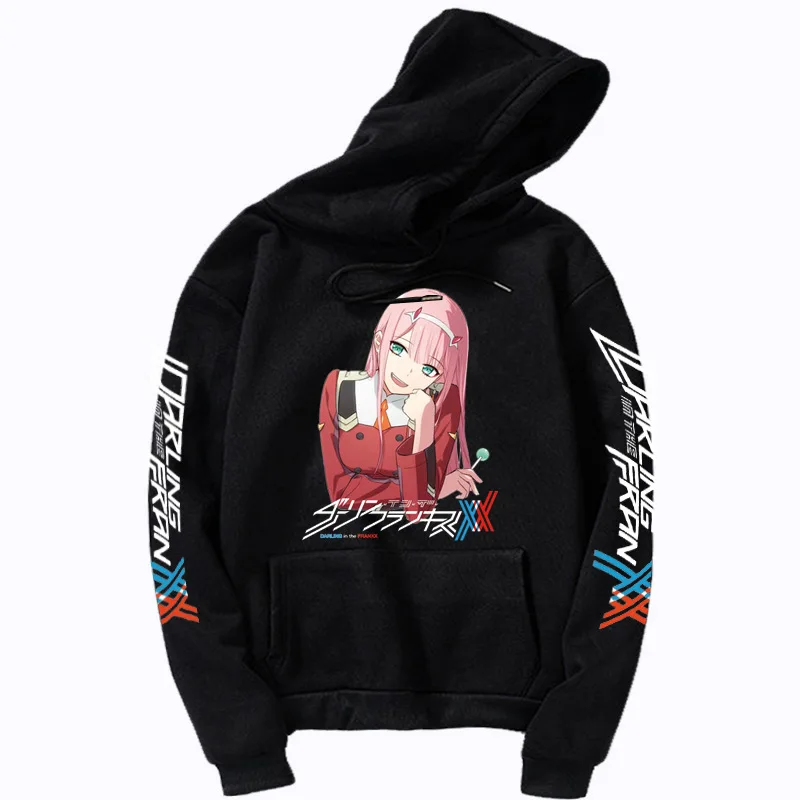 

New product for fall and winter day comic Zero Two Darling In The Franxx printed casual loose hoodie
