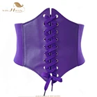 Женский корсет 2022, модный винтажный Готический фиолетовый черный красный сексуальный пояс, высококачественное бюстье VB0001