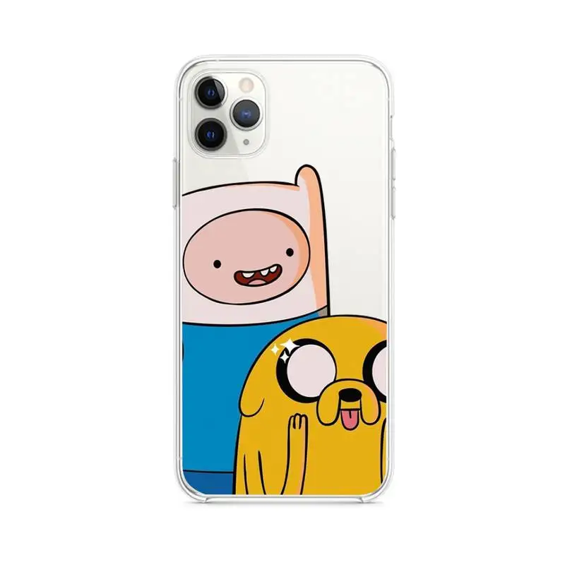

Adventures Time Phone Case Clear for iphone 12 11 Pro max mini XS 8 7 6 6S Plus X 5S SE 2020 XR cover