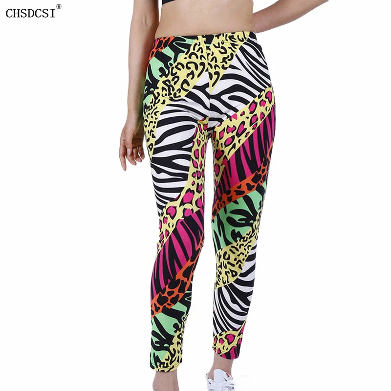 

CHSDCSI High Waist Gym Leggings for Women Running Jogging Fitness Sport Leggins Plus Size Leopard Printing Fashion Sexy Pants