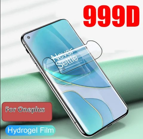 

9D Hydrogel Film For OnePlus 9 9R 9E 8T 7 7T 6 6T 5 5T 3 3T Screen Protector Film Nord 2 N10 N100 N200 Safety Protective