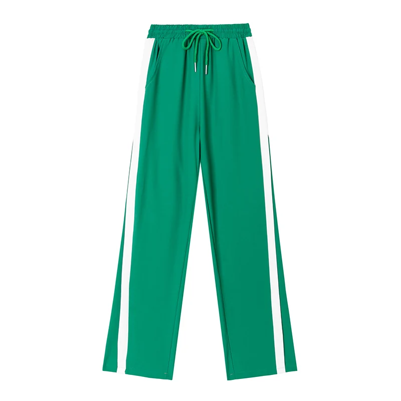

Make wide-legged pants since new loose waist drape years straight movement leisure pants pants of mop ins