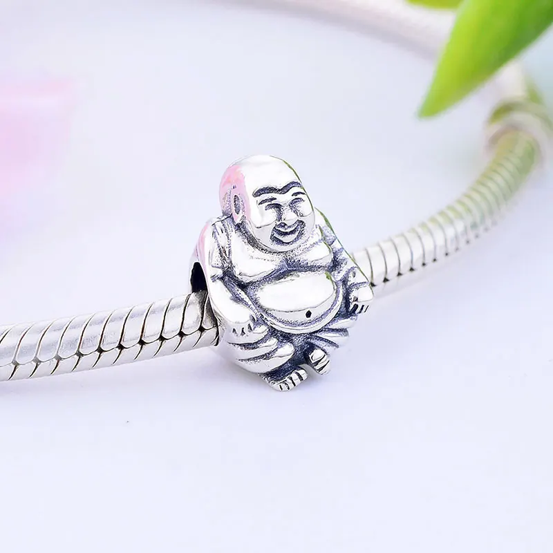 Новинка 2019 серебряные бусины 925 пробы Будды оригинальный браслет с подвеской