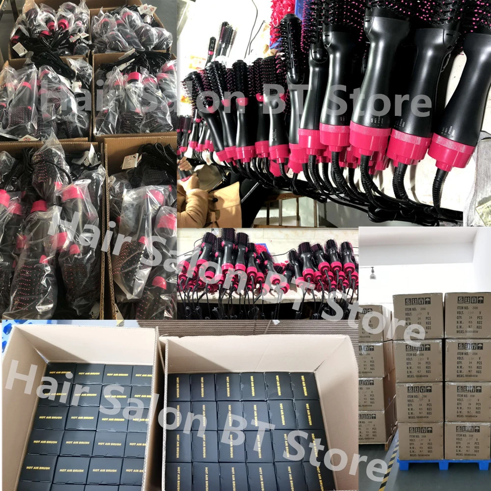 

Professional 2 in 1 Multifunctional Hair Dryer Volumizer One Step Hair Drying Brush Electric Hair Dryer Rotating Hairdryer