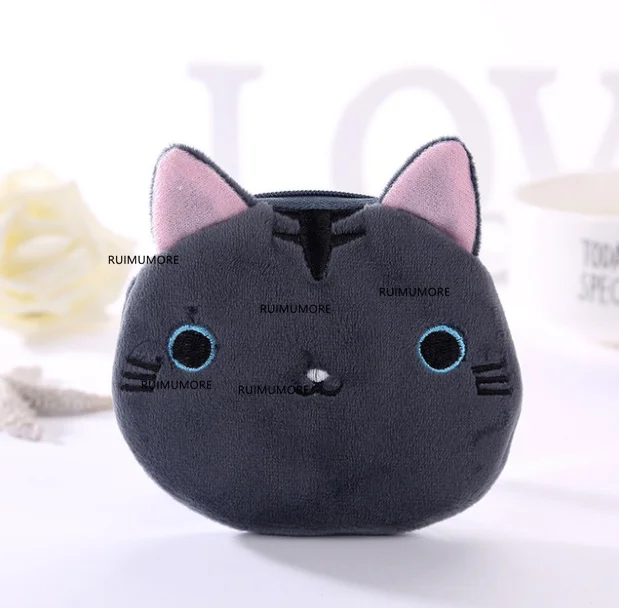 Кошка плюшевая мягкая игрушка Монета Сумка, 10 см брелок плюшевый мешок для игрушек, маленький мешок для монет кошелек плюшевая игрушка - Цвет: design