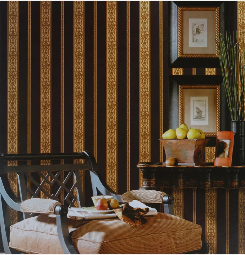 Темно Золотая несколько цветов настенная бумага современный дизайн рулон обоев