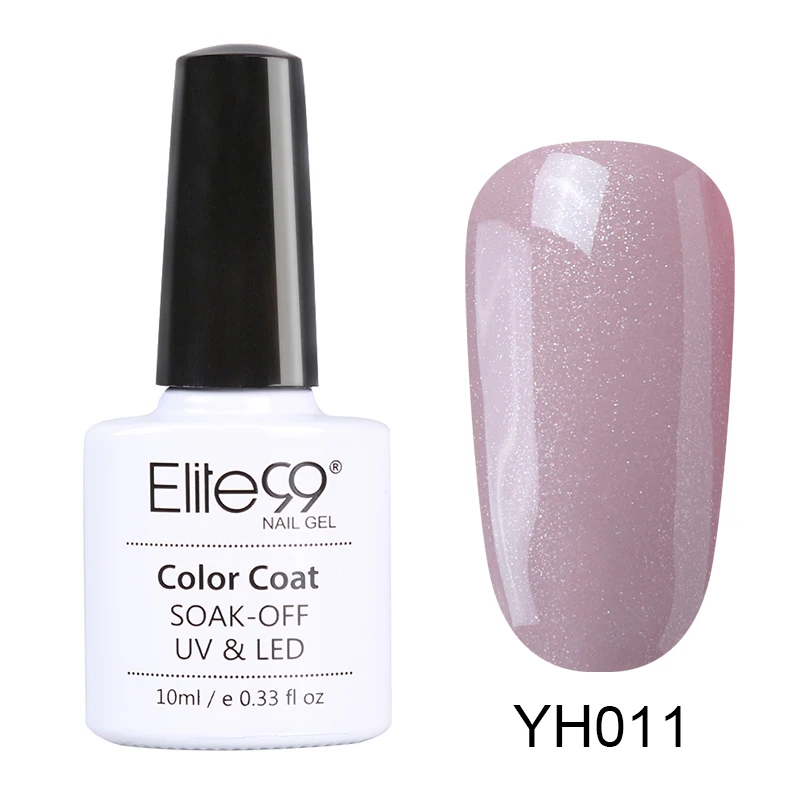 YH011 Elite99 10 мл розовый цвет УФ Гель-лак Полупостоянный праймер верхнее покрытие гель лак для ногтей, маникюр гель лак для ногтей - Цвет: YH011