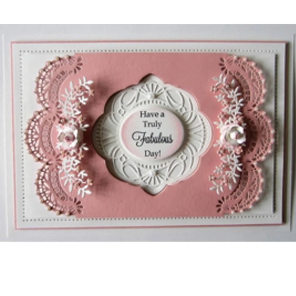 Трафарет для резки металла волна кружева края рамка рукоделия скрапбукинга