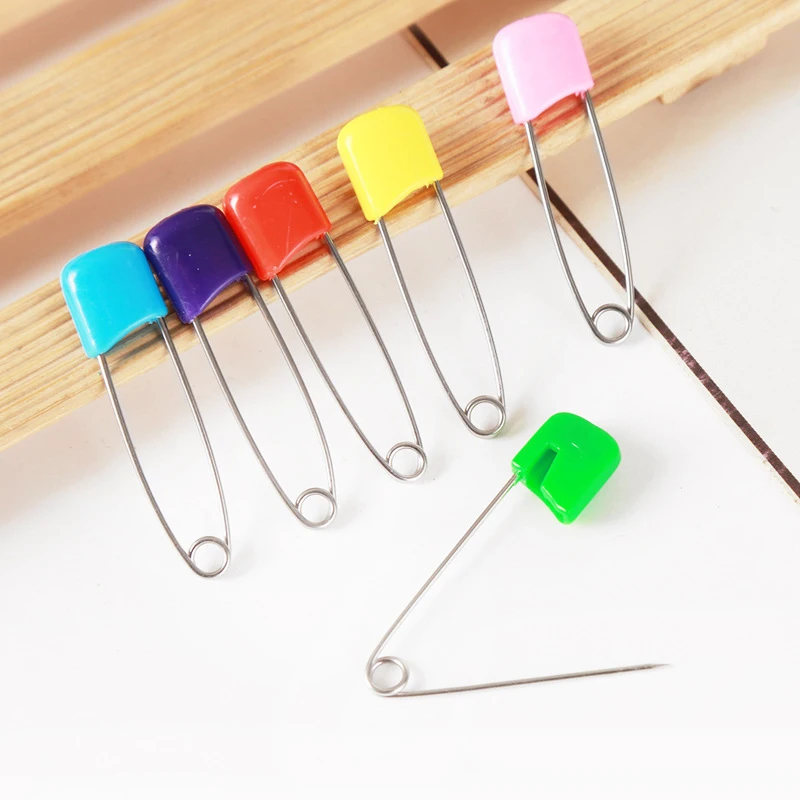 Пластиковые штифты безопасности головы DIY Швейные Детские Тканевые пеленки замок брошь скоба с иголками большая безопасная маленькая брошь аксессуары для одежды
