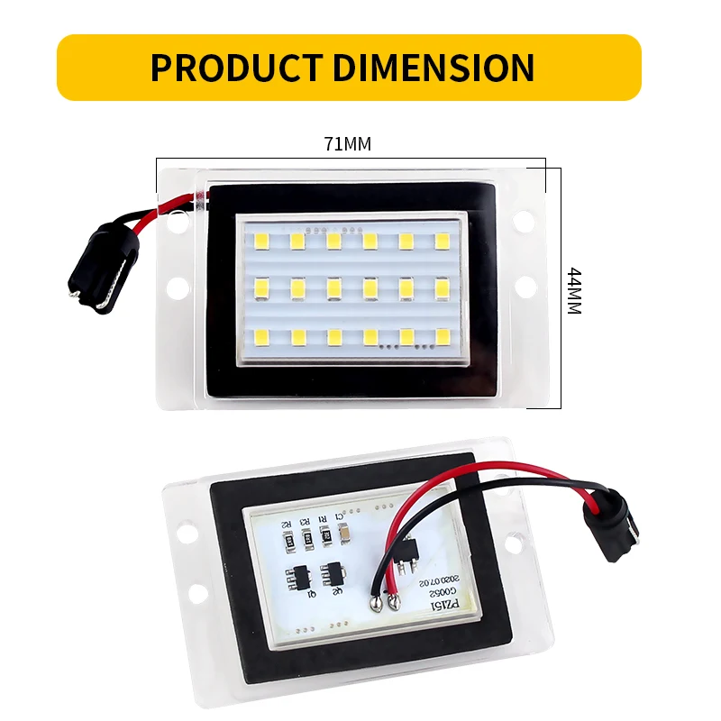 2 шт. Автомобильные светодиодные лампы Canbus для номерного знака белые Volvo V70 MK1 XC 850