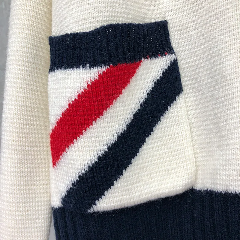 Новинка 2020 модные свитера Мужская тонкая женская одежда полосатая шерстяная