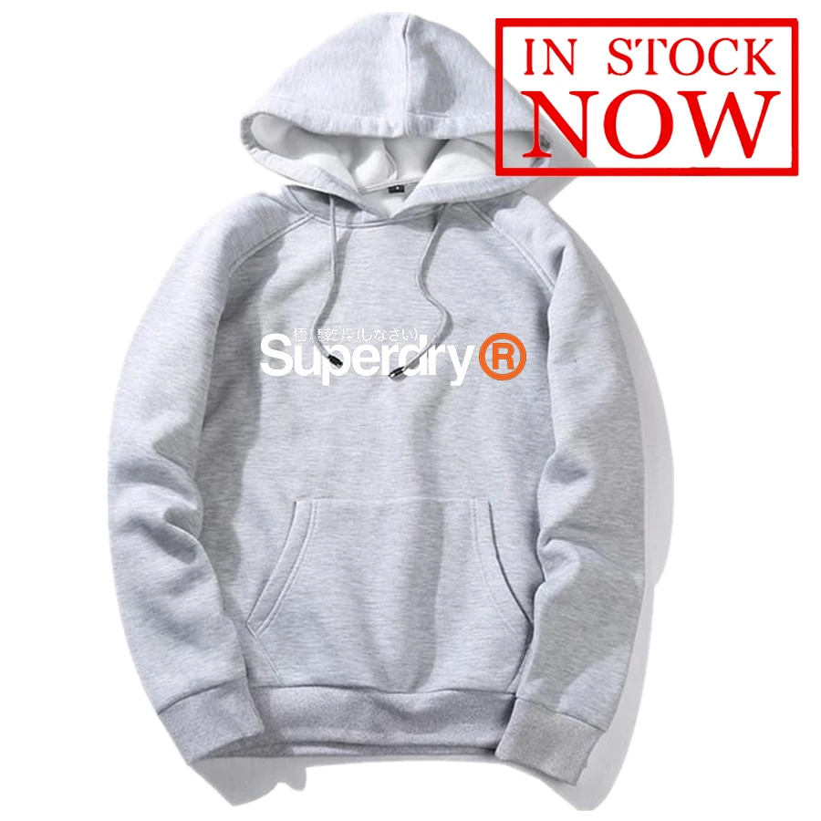 

Superdryer Fashion Men/women Hoodie Spring Autumn Pullovers Sweatshirts Solid Color