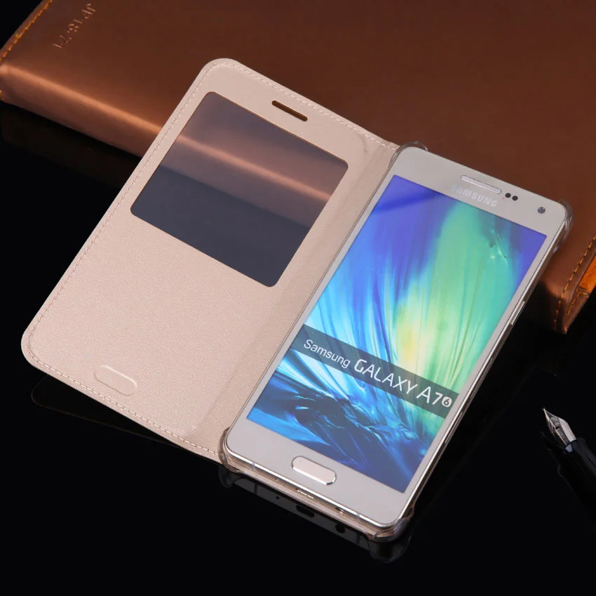 Кожаный чехол-книжка для телефона Samsung Galaxy A7 2016 A 7 A72016 SM A710 A710F SM-A710F противоударный