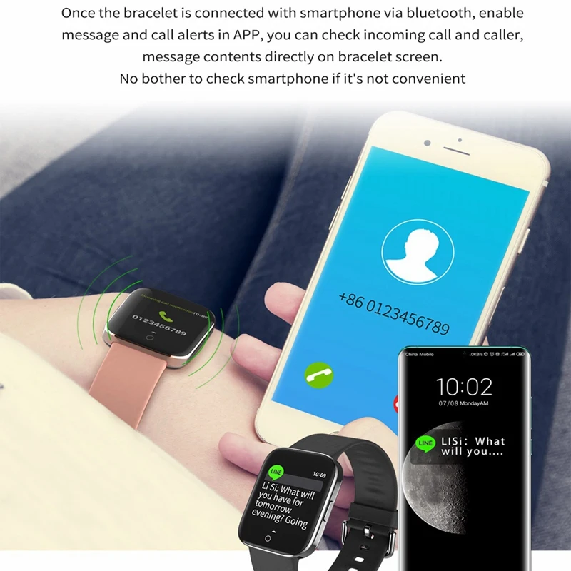 X2 Смарт-часы для мужчин и женщин IP68 водонепроницаемый смарт-Браслет