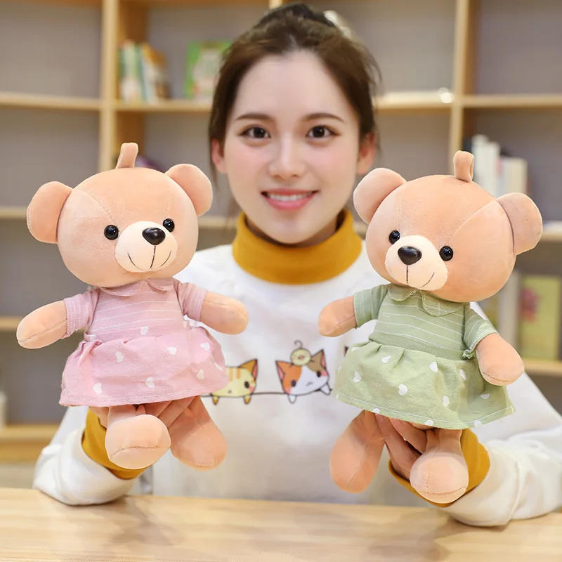 28 см 1 шт. домашнее украшение милая пара туалетный медведь супер плюшевый мишка