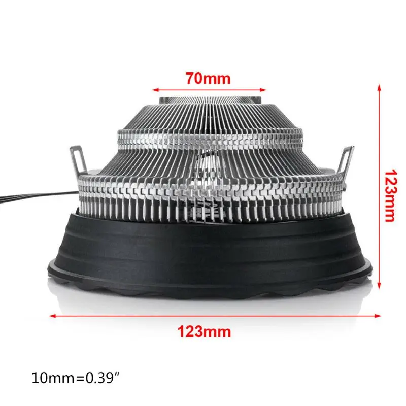 RGB светодиодная подсветка радиатора охлаждающий вентилятор тихий кулер для