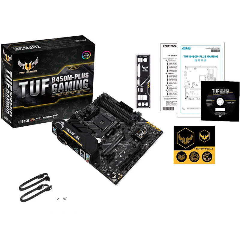 Новая ASUS TUF B450M-PLUS игровая Настольная компьютерная игровая плата настольная материнская плата с разъемом AM4 DDR4 64G двухканальная материнская плата