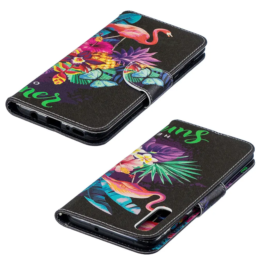 Чехол бумажник из искусственной кожи с откидной крышкой для Samsung Galaxy A71 A51 A21 A01 A10E