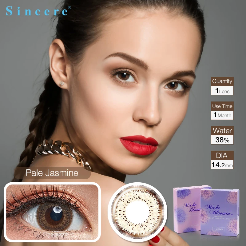 

Sincere vision 1pcs/box color contact lenses 0-900 diopter for eyes Monthly throw Use for 30 days branded contact lenses