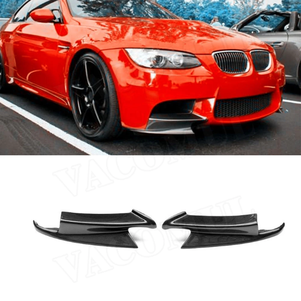 

Carbon Fiber Front lip Splitters Flap Cupwings Aprons Spoiler For BMW 3 Series E90 E92 E93 M3 2008-2014 Bumper Guard FRP