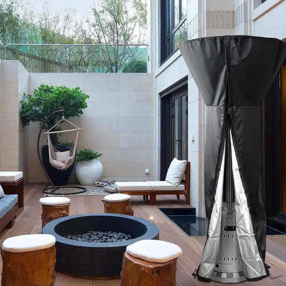Patio Heater Cover with Zipper Waterproof Outdoor Standing Round Covers for Home Garden Courtyard Heaters |
