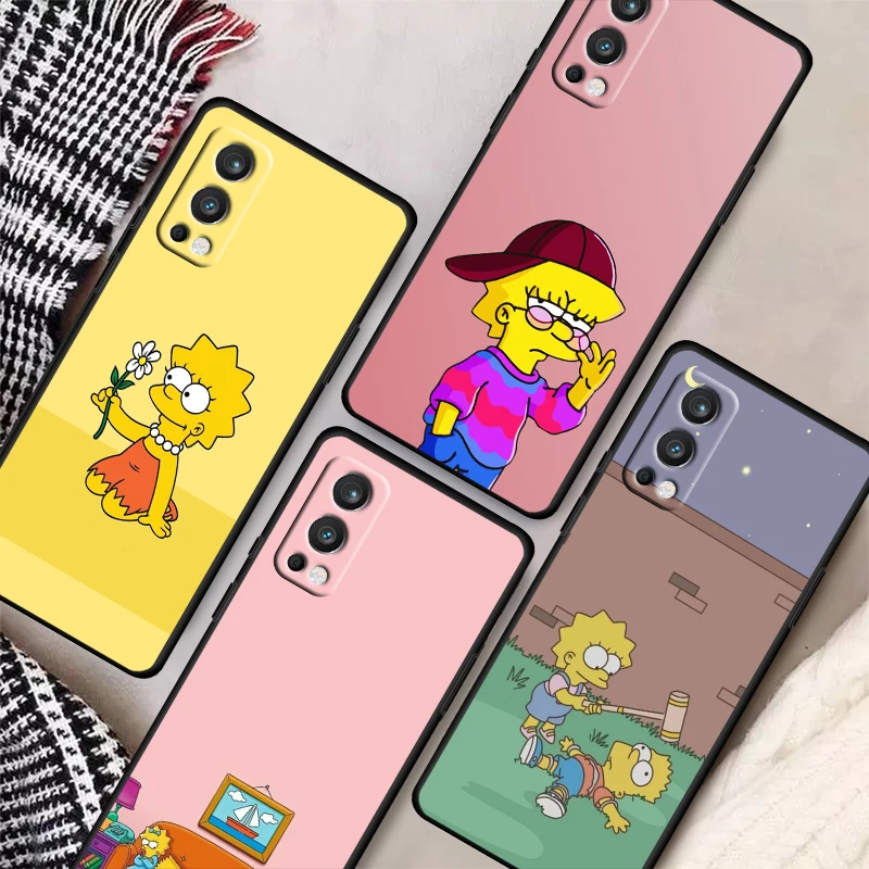 

Simpsons fun family For OnePlus Nord 2 CE N10 N100 5G 9R 9 7T 8 8T 7 Pro 6T 5T Silicone Soft Black Phone Case