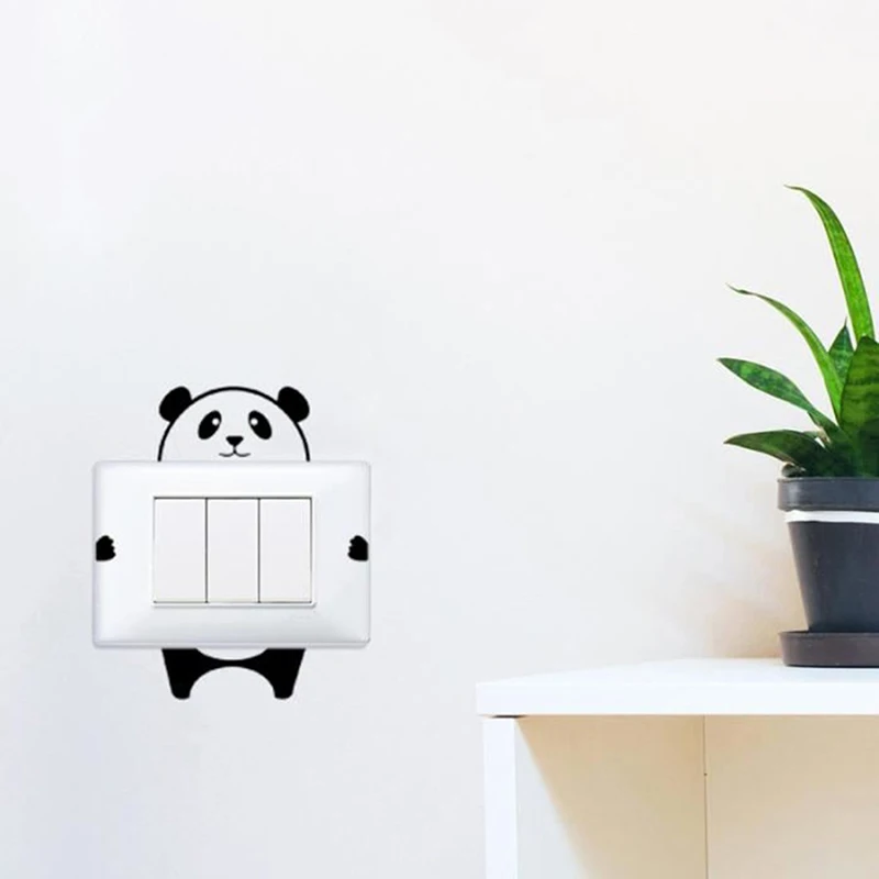 8*11 см панда переключатель на стену с наклейками плакат наклейки обои домашнее