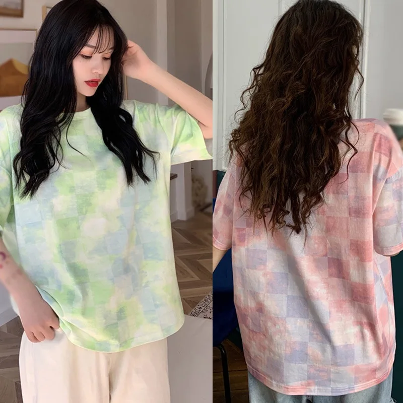 

2021 Summer short sleeve T-Shirt Women Bottoming Shirt Loose Basic T Shirt Women Casual O-neck Hipster T Shirt Top