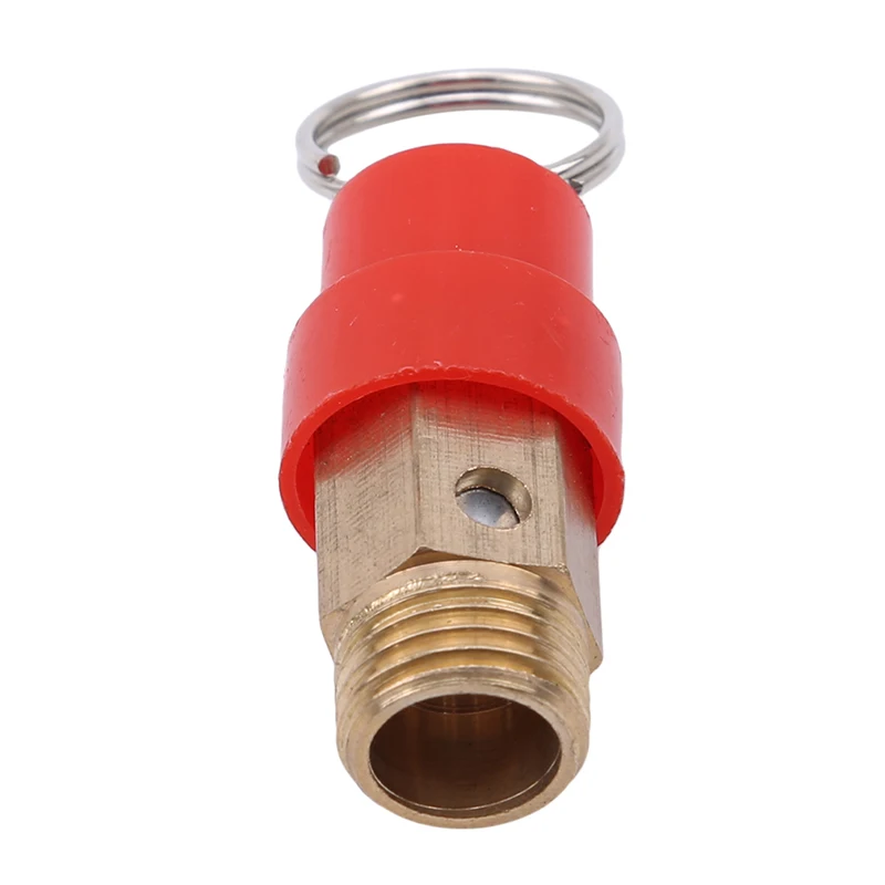 

G1/4 предохранительный клапан воздушного компрессора, Красная шапка, ручной предохранительный клапан диаметром 1,5 см для труб/сосудов под да...